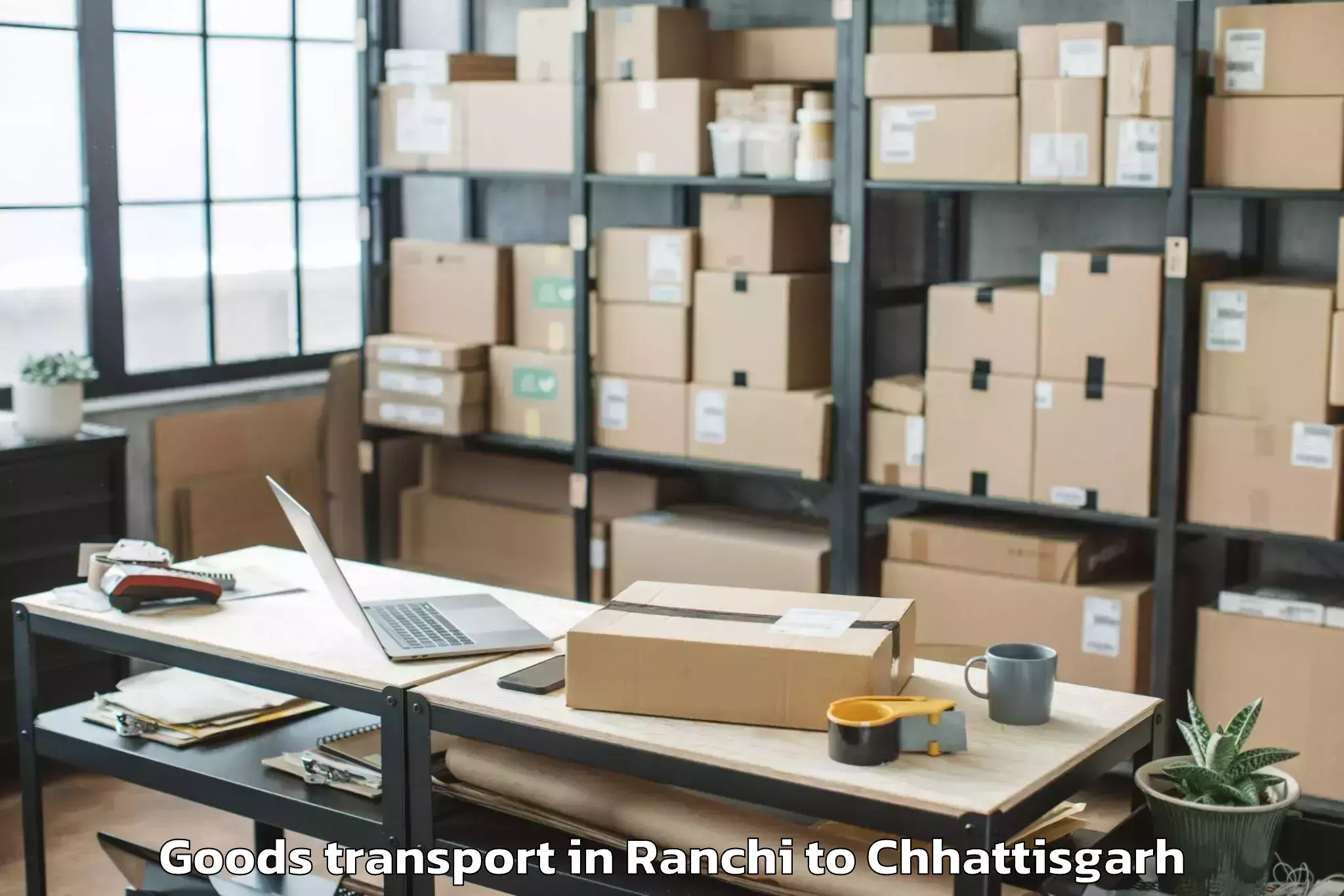 Leading Ranchi to Baloda Bazar Goods Transport Provider